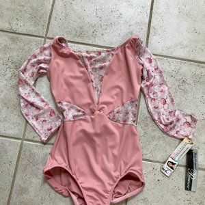 Body Wrappers Virginia Blooms 3/4 Sleeve Leotard
